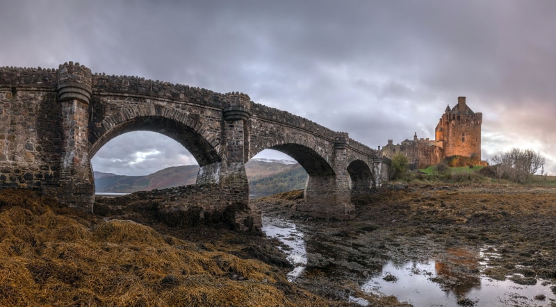 Eilean Donan Castle, 2K, panorama, Scotland
