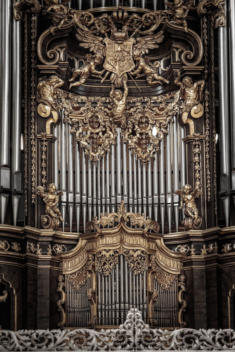 the past, golden, dom, baroque, frescoes, arts culture and entertainment, built structure, spirituality, place of worship, 5K, ornate, gothic style, religion