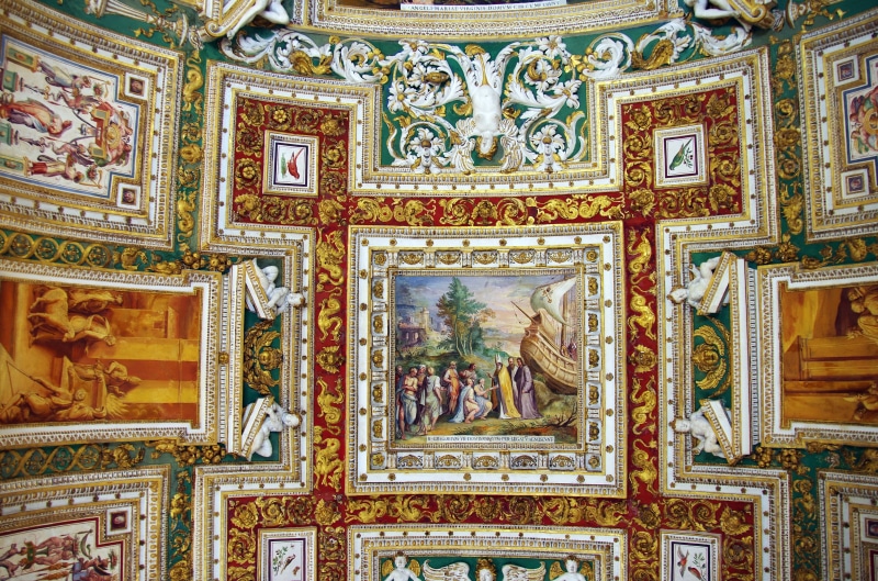 spirituality, indoors, architecture, no people, the past, belief, history, decorative, decoration, 4K, mural, religion, ornate, design, decor, ceiling