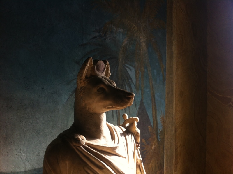 looking, ceramic, animal head, pets, ancient, 2K, dog, anubis, bust, vertebrate, animal body part, one animal, domestic, looking away, domestic animals