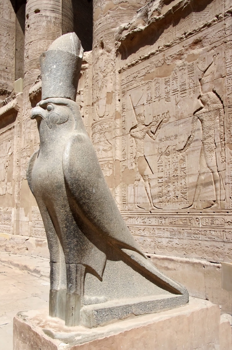 human representation, architecture, representation, craft, art, outdoors, no people, ancient, the past, ancient civilization, archaeology, sculpture, falcon