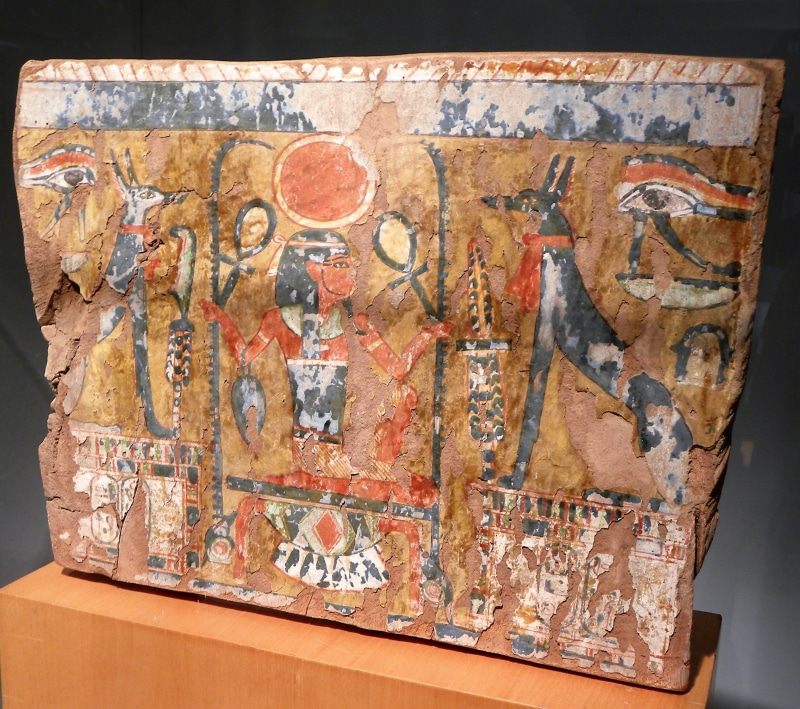 archeology, indoors, egyptian, tourism, day, egypt, container, ancient civilization, symbol, art and craft, communication, close-up, multi colored, architecture