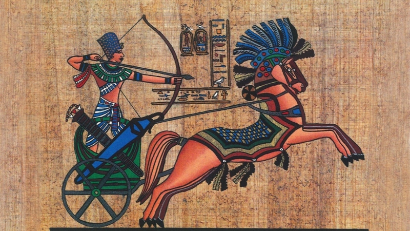 animals, Texture, arrows, bow, horse, archer, egypt, Hieroglyphics, Ancient, men, 1080P, Papyrus, pharaoh