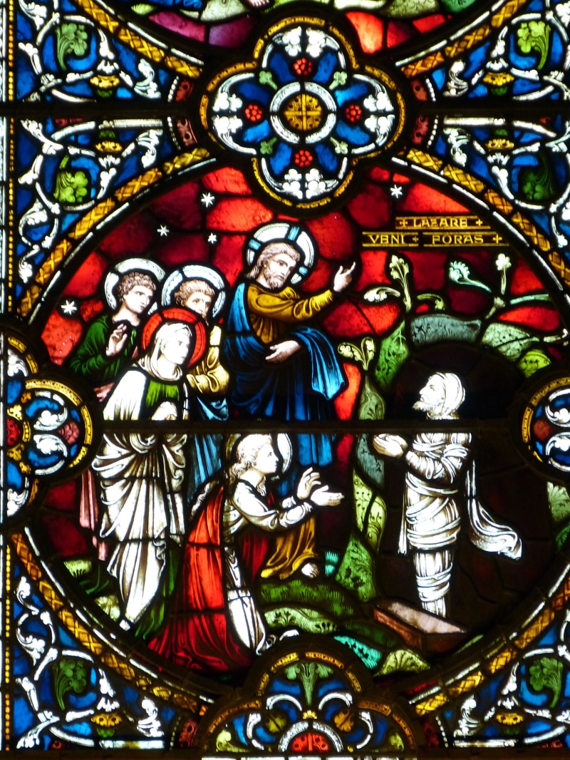 spirituality, ornate, Church Window, bible, close-up, historically, window, salisbury, architecture, miracle, grave, indoors, place of worship, faith, lead glass