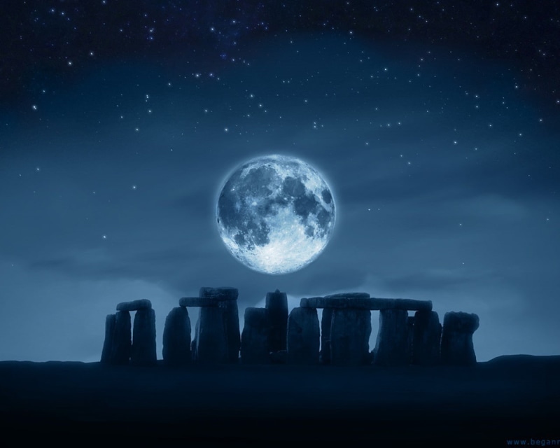 720P, cloud - sky, star - space, night, Stonehenge, architecture, nature, space, outdoors, tranquil scene, dusk, astronomy, sky, scenics - nature, sphere