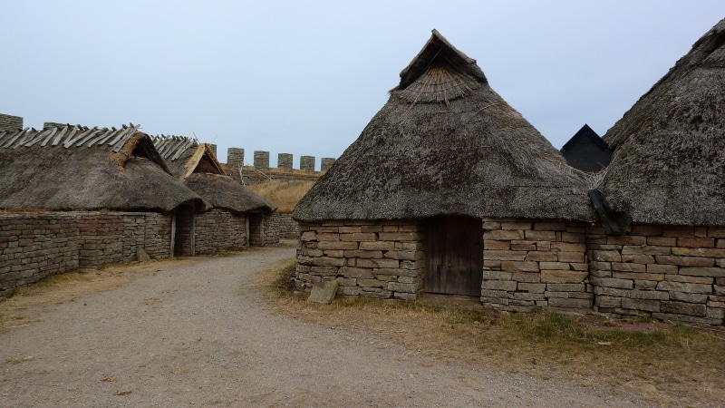 old, roof, historical buildings, architecture, celts, hut, ancient, 4K, archeology, building, archaeology, squid, thatched Roof, outdoors, eketorps borg