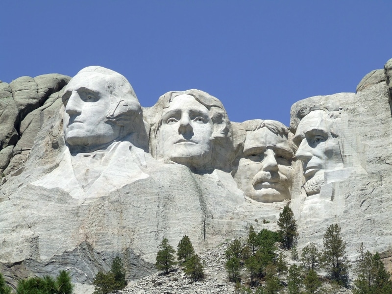craft, national, sculpture, art and craft, solid, mount, tourism, landmark, roosevelt, jefferson, day, no people, park, mountain, clear sky, politics, monument