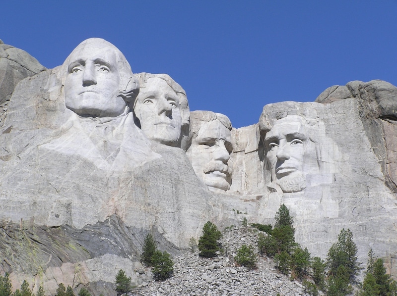 human representation, 1080P, american presidents, male likeness, no people, art and craft, sculpture, rock, low angle view, rushmore, solid, architecture