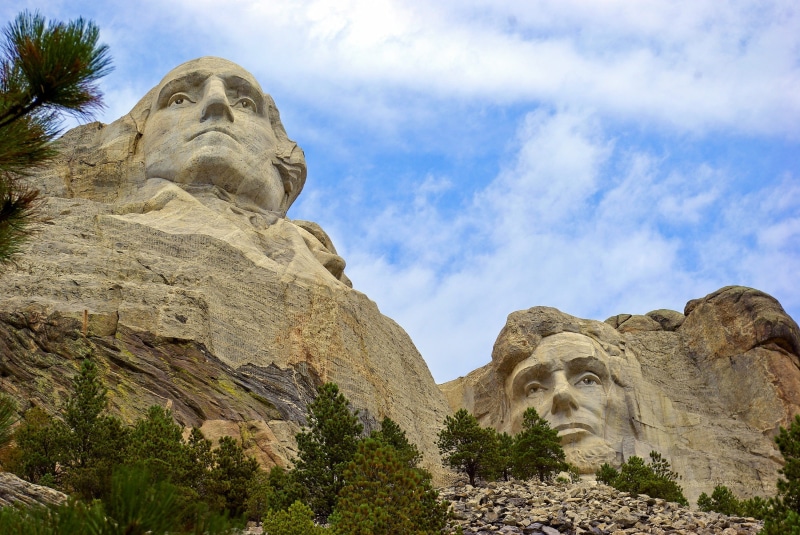 travel destinations, sculpture, iconic giant sculptures, president, rushmore, 2K, hills, mountain, nature, national, low angle view, male likeness, presidents