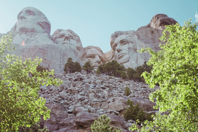 outdoors, presidents, usa, sky, solid, travel, art and craft, human representation, mesa, plateau, mt, nature, plant, low angle view, sd, mountrushmore
