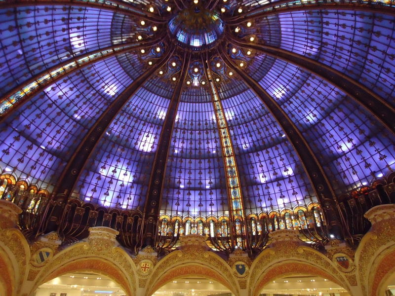 belief, pattern, built structure, low angle view, no people, cupola, spirituality, luxury, indoors, dome, place of worship, architecture, glass, stained glass