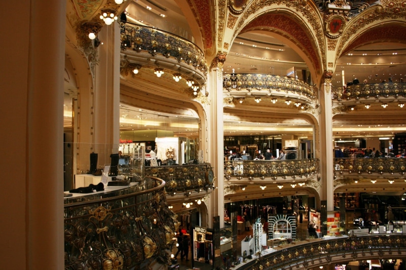 shopping, shopping mall, store, business, lafayette, arcos, incidental people, indoors, modern, architectural column, wealth, retail, architecture, ceiling