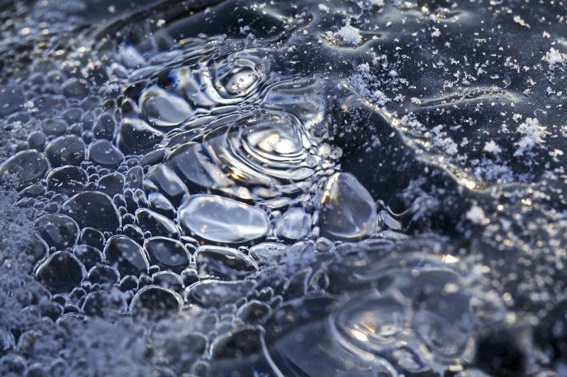 textures, nature, art, ice, frozen, sculptures, reflexions, macro, water, 1080P, winter