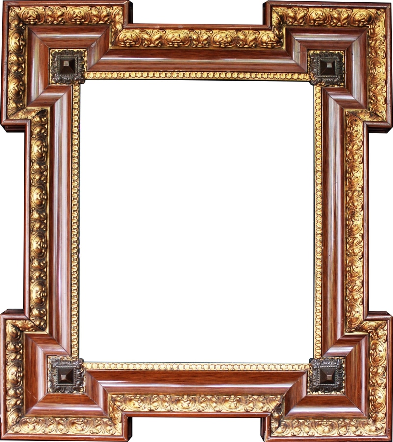 ceiling, arts culture and entertainment, empty, stucco frame, indoors, wooden, antique, gold, gilded, frame, design, craft, old, decoration, wealth, built structure