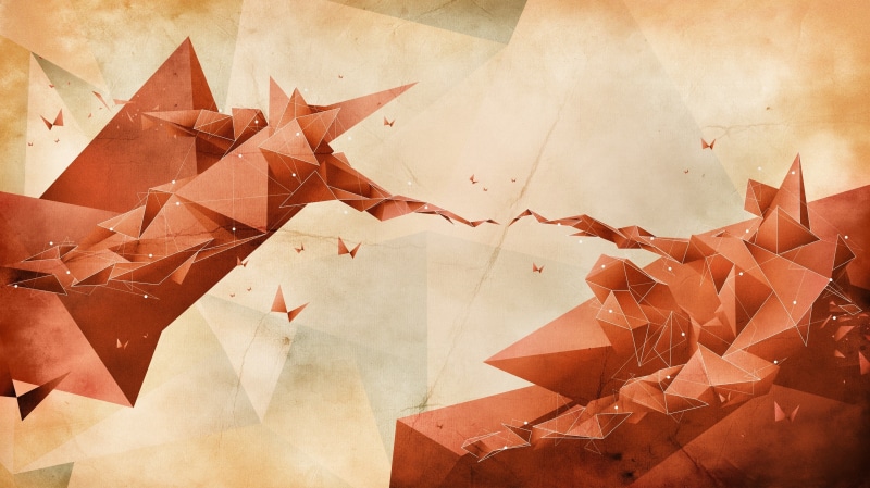 red, The Creation Of Adam, geometry, Low Poly, 2K
