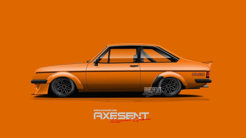 sports car, car, orange color, mode of transportation, transportation, studio shot, render, Axesent Creations, nostalgia, copy space, colored background