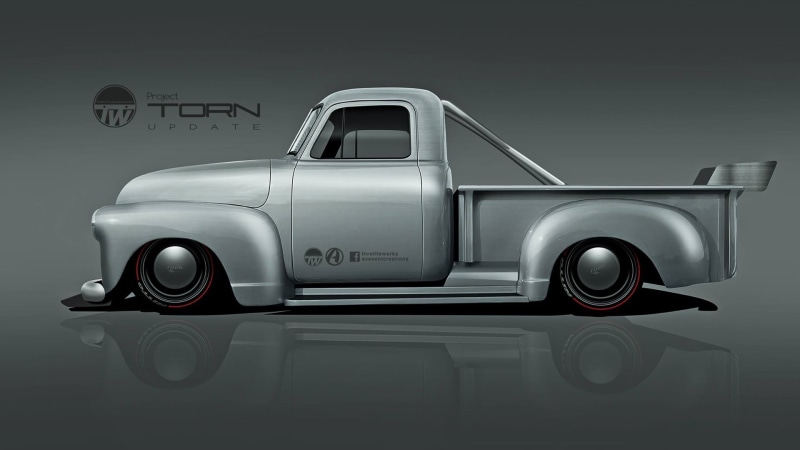 Chevrolet, 1954 Chevrolet, Axesent Creations, American cars, 1080P, render, Chevy, pickup trucks
