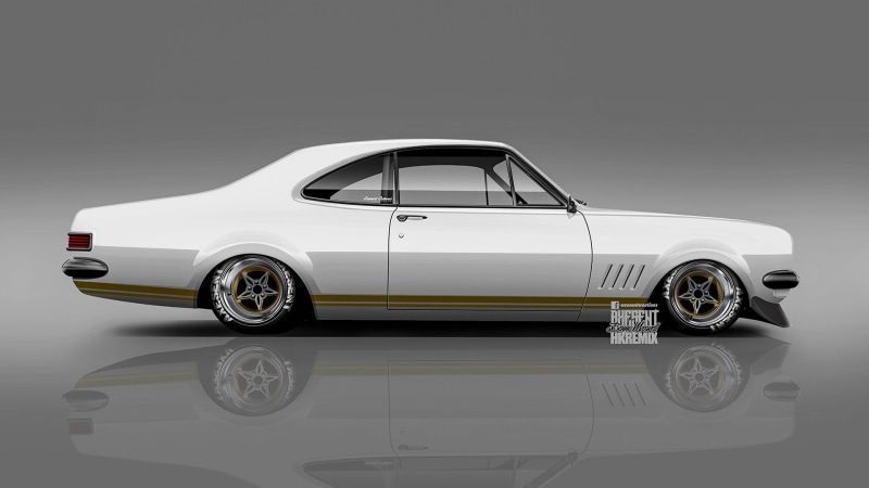 wealth, studio shot, luxury, muscle car, motor vehicle, Axesent Creations, gray, sports car, profile view, Holden Monaro, day, indoors, chrome, Holden HG Monaro