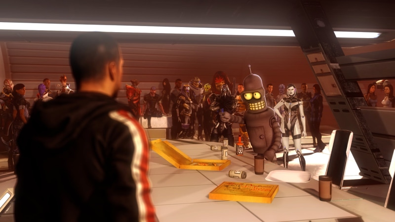 Jacob Taylor, Kasumi Goto, Diana Allers, Joker, Jeff Moreau, Legion, EDI, James Vega, Garrus Vakarian, Thane Krios, Mordin Solus, TaliZorah vas Normandy