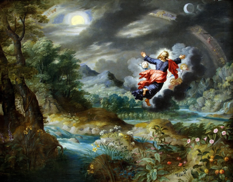 mythology, The creation of the Sun and the moon, picture, Jan Brueghel the younger, 1080P