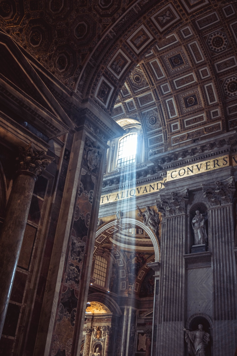 travel, no people, church, spirituality, arch, art, architecture, place of worship, religion, flare, ceiling, low angle view, art and craft, vatican city