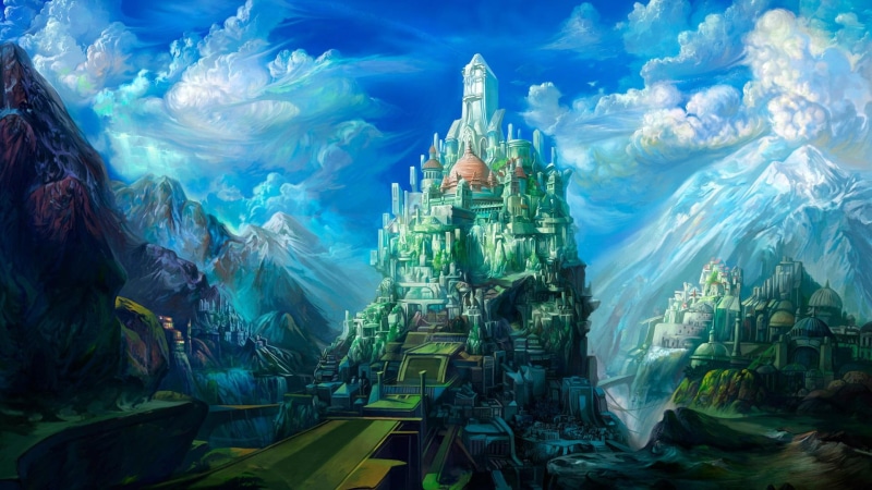 fantasy, castle, 1080P, 3d and abstract, magical
