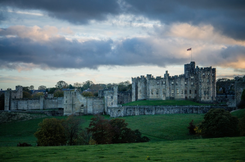 cityscape, building exterior, sunset, built structure, landmark, no people, magic, outdoors, potter, architecture, england, the past, water, tree, harry potter