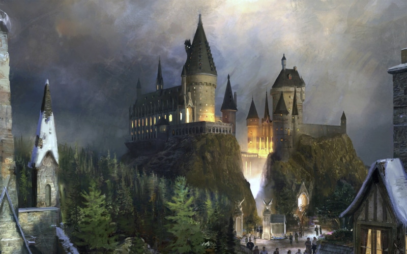 1080P, fantasy, hogwarts, castle, witvh, potter, harry