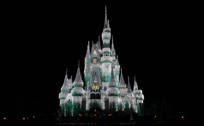 cinderella, Dark, baylake, city, sky, christmas, afterdark, spirituality, unitedstates, night, 5K, Aero, government, no people, belief, Frozen, Orlando