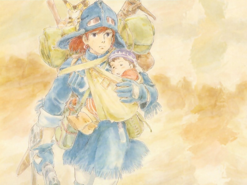 fantasy, 720P, anime, valley, adventure, nausicaa, wind