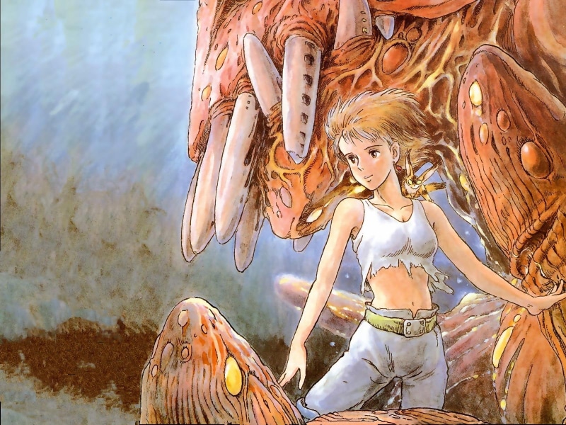 family, nausicaa, kaze, ohmu, wind, ghibli, valley, animated, adventure, tani, 720P, fantasy