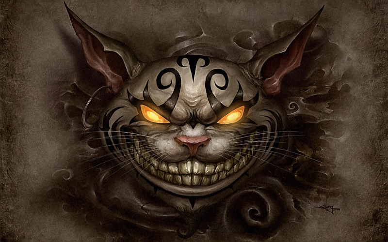 returns, alice, x, madness, cats, cat, hd, Alice: Madness Returns, artwork, animals, 1080P, art, cheshire