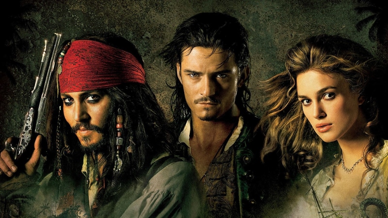 Orlando Bloom, Pirates Of The Caribbean: Dead Mans Chest, Elizabeth Swann, 1080P, Will Turner, Johnny Depp, Keira Knightley, Pirates Of The Caribbean