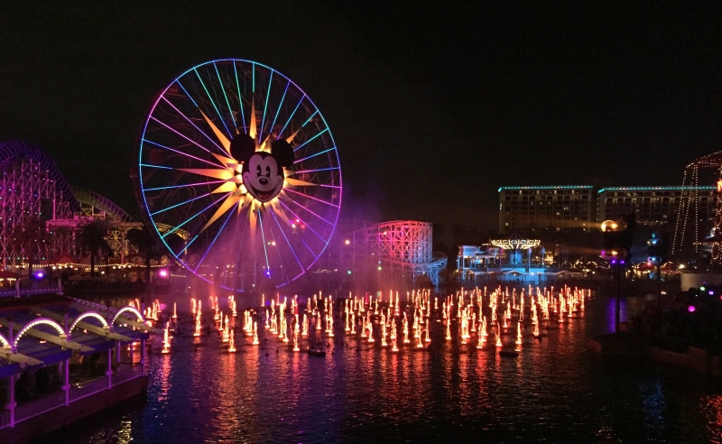 disney, excitement, tourism, spinning, colorful, light show, ferris wheel, night, transportation, california adventure, apple iphone 6, amusement park