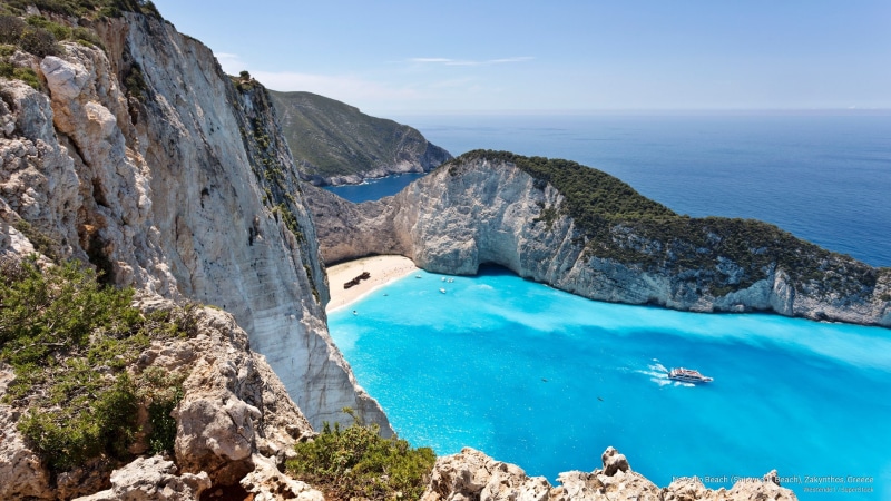 shipwreck, greece, zakynthos, beach, navagio, Beaches, 2K
