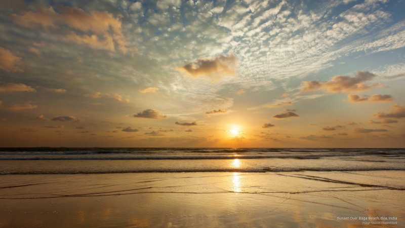 india, sunset, beach, Beaches, goa, 2K, baga
