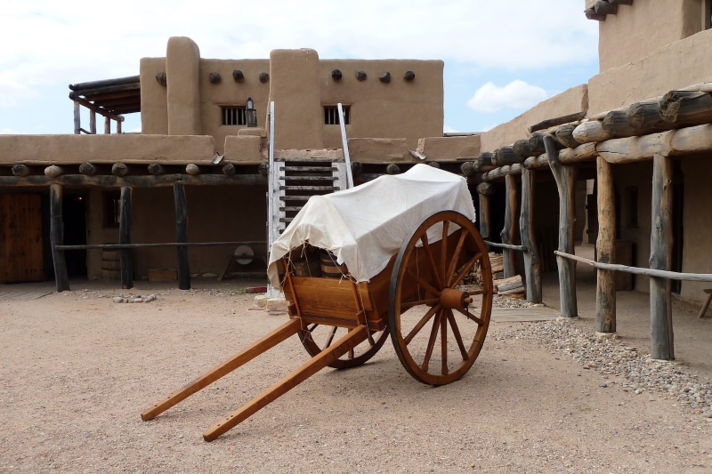 historic, national, mexico, colorado, transportation, wood - material, trappers, bents, adobe, wall, tower, trading post, wagon wheel, castle, old, trail