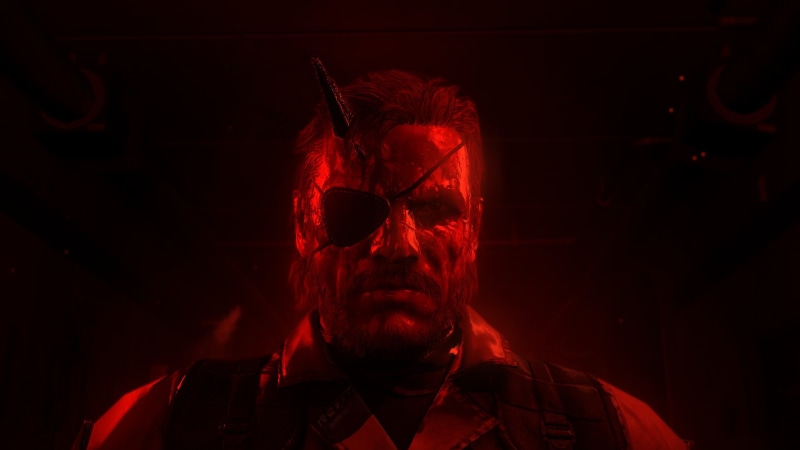 Metal Gear Solid V: The Phantom Pain, video games, snake, screen shot, red, 2K