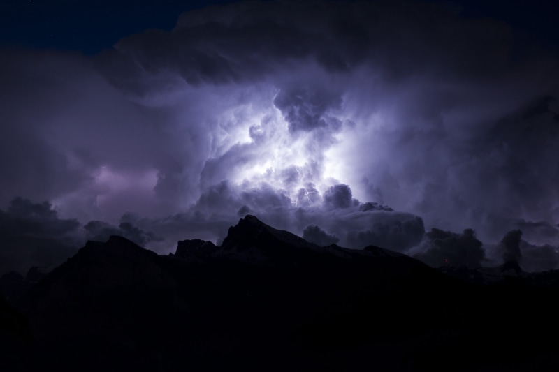 beauty in nature, cloudscape, cloud formation, power, no People, lightning, dark, power in nature, scenics - nature, silhouette, weather, black Color, moody Sky