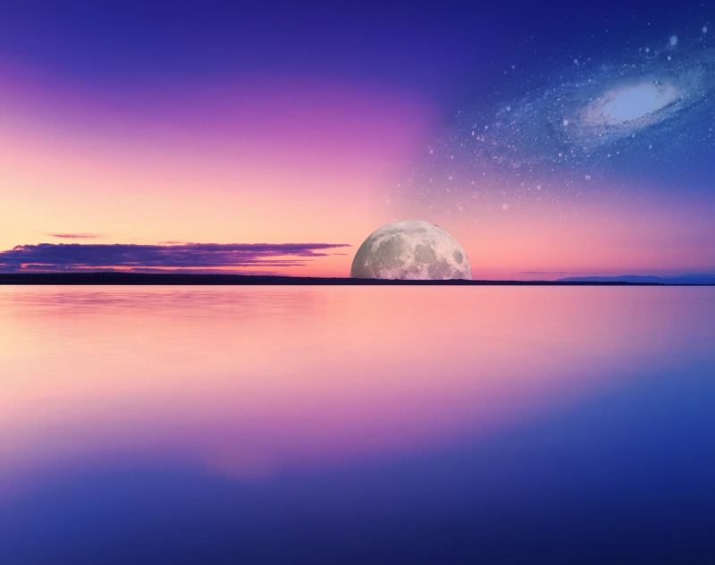 cosmos, nature, galaxy, landscape, sunsets, white, idyllic, purple, astronomy, sky, space, digital art, beauty in nature, no people, digital, star, scenics - nature
