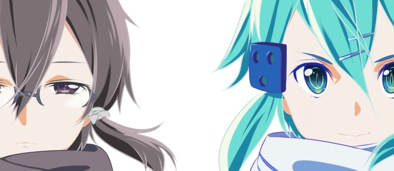 1080P, Sword Art Online II, Sinon (Sword Art Online), Asada Shino, Kazuto Kirigaya, Sword Art Online