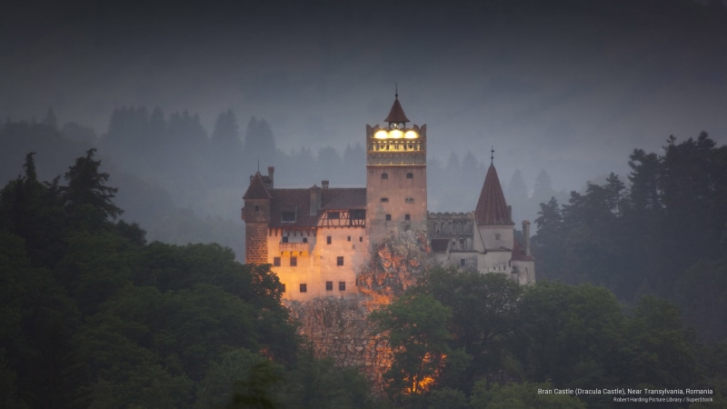 Architecture, dracula, transylvania, near, bran, romania, 2K, castle