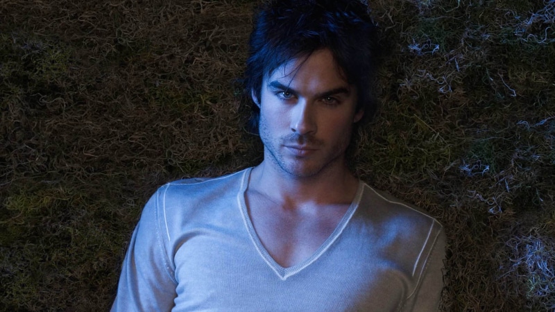 contemplation, day, standing, portrait, young women, tree, front view, Ian Somerhalder, nature, lifestyles, plant, 1080P, The Vampire Diaries, looking at camera