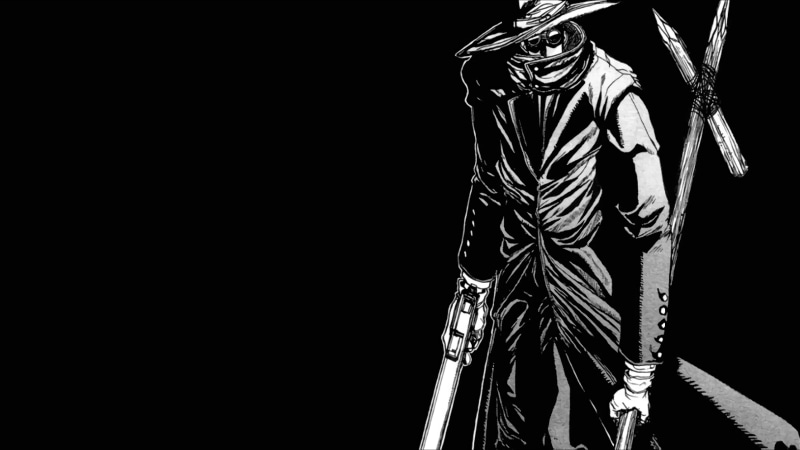 Hellsing, clear sky, black background, indoors, 4K, midsection, silver colored, arts culture and entertainment, climbing, cut out, copy space, Alucard