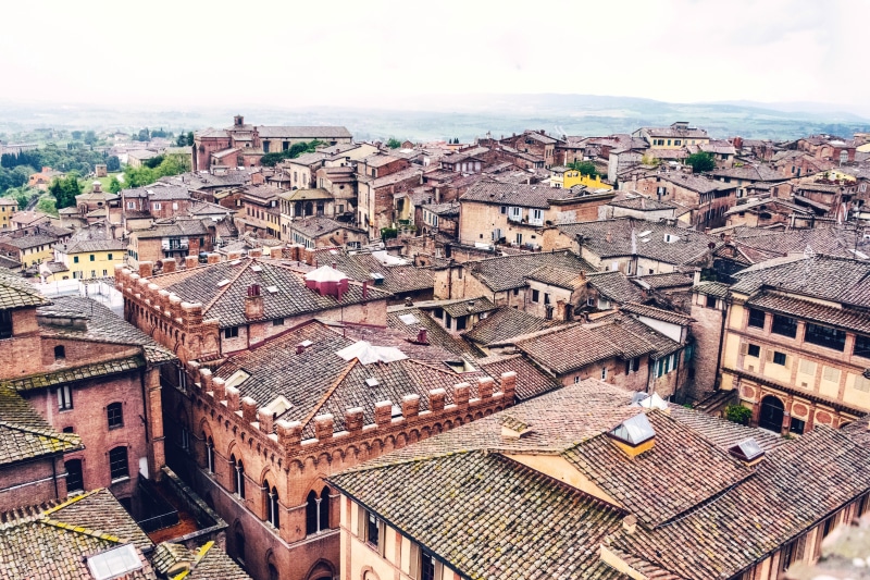town, Pepe Nero, cityscape, 5K, Siena, rooftops, Italy, old building