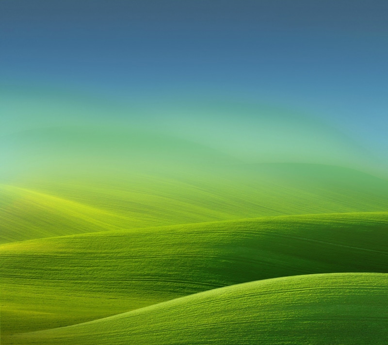 simple, hills, 1080P, nature, green, gradient, field, landscape