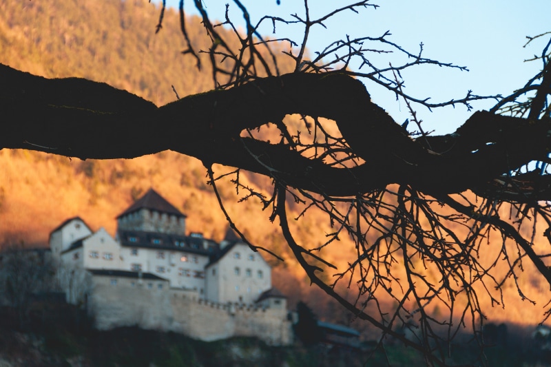 no people, alps, building exterior, forest, 4K, sunset, tree, silhouette, building, old, autumn, alpen, nature, low angle view, plant, beauty in nature