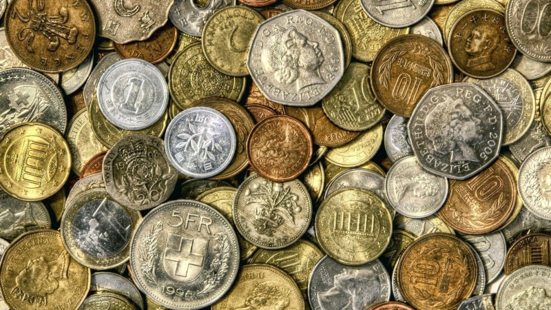 euros, silver, gold, currency, money, 1080P, coins
