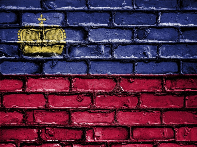 built structure, wall - building feature, graffiti, red, banner, old, nation, patriot, wall, symbol, 4K, liechtenstein, no people, brick, brick wall, country