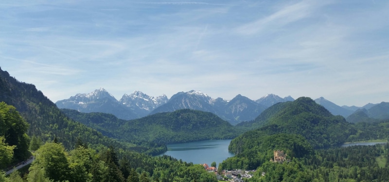 idyllic, tranquil scene, outdoors, mountains, tranquility, nature, covered, water, land, mountain range, sky, green color, mountain, green, non-urban scene